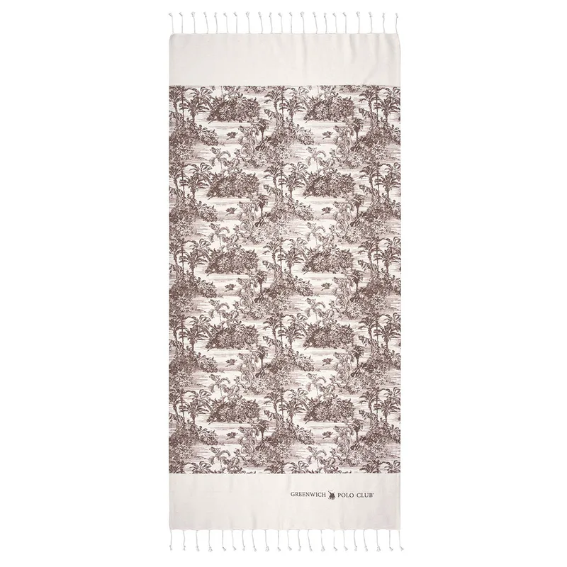Παρεό (80x180) Greenwich Polo Club 3668 Brown/White