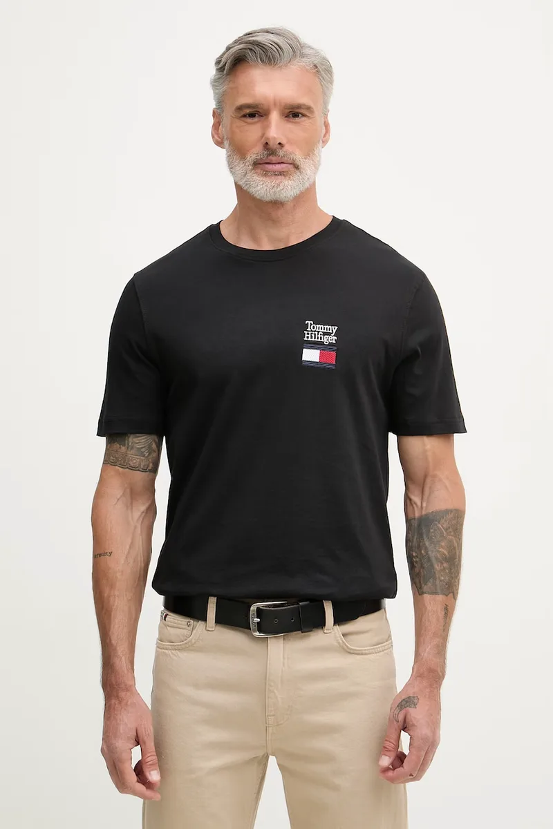Tommy Hilfiger ανδρικό t-shirt basic βαμβακερό