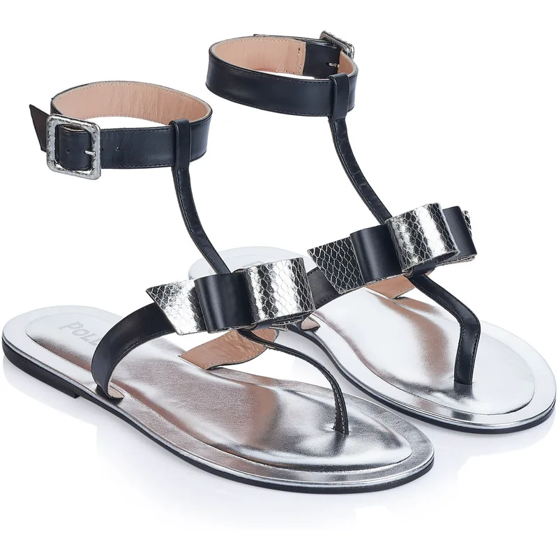 Σανδάλια χωρίς τακούνι Pollini -