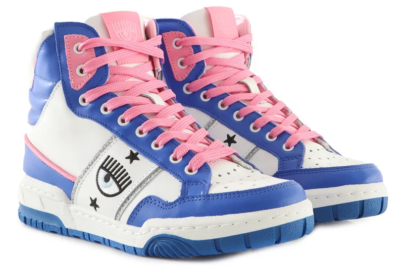 Sneaker Chiara Ferragni CF-1 High CF3006_032-WHITE DAZZLING BLUE Γυναικείο