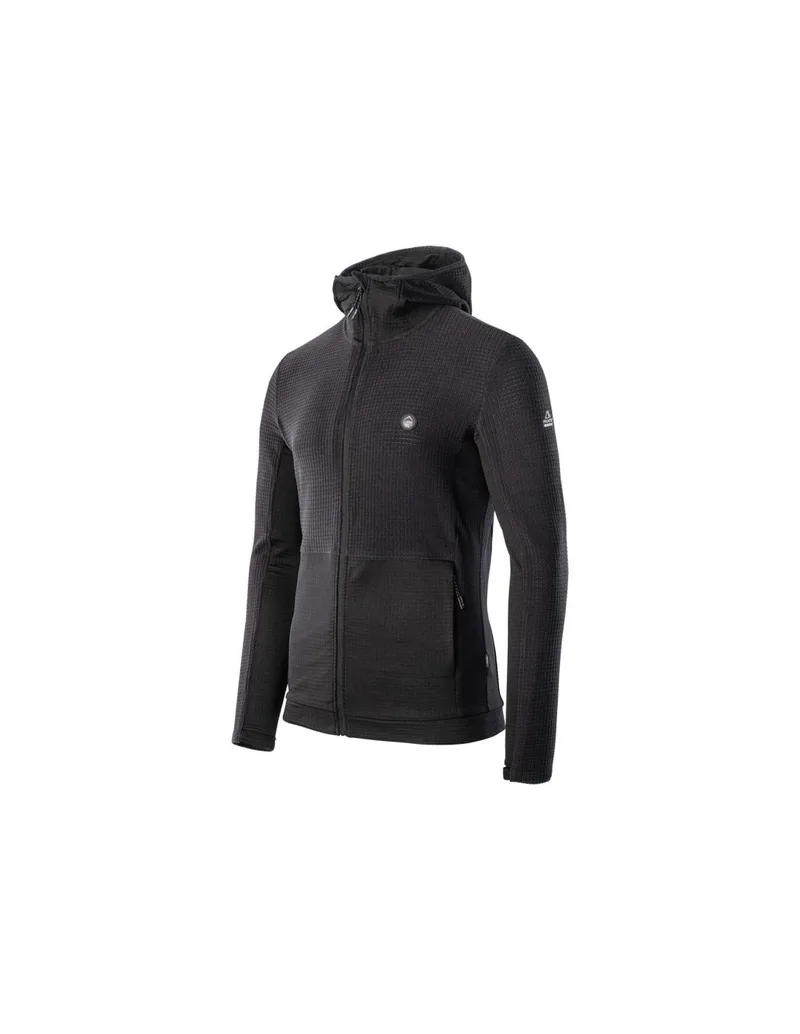 Elbrus Polartec Bessan Ανδρική Ζακέτα με Φερμουάρ και Κουκούλα Μαύρη 92800396415