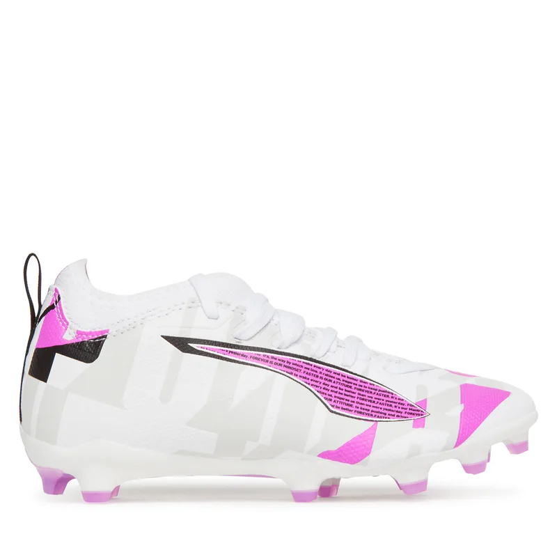 Ποδοσφαιρικά Παπούτσια Puma Ultra 5 Match Forever Fg/Ag Jr 108413 01 Λευκό