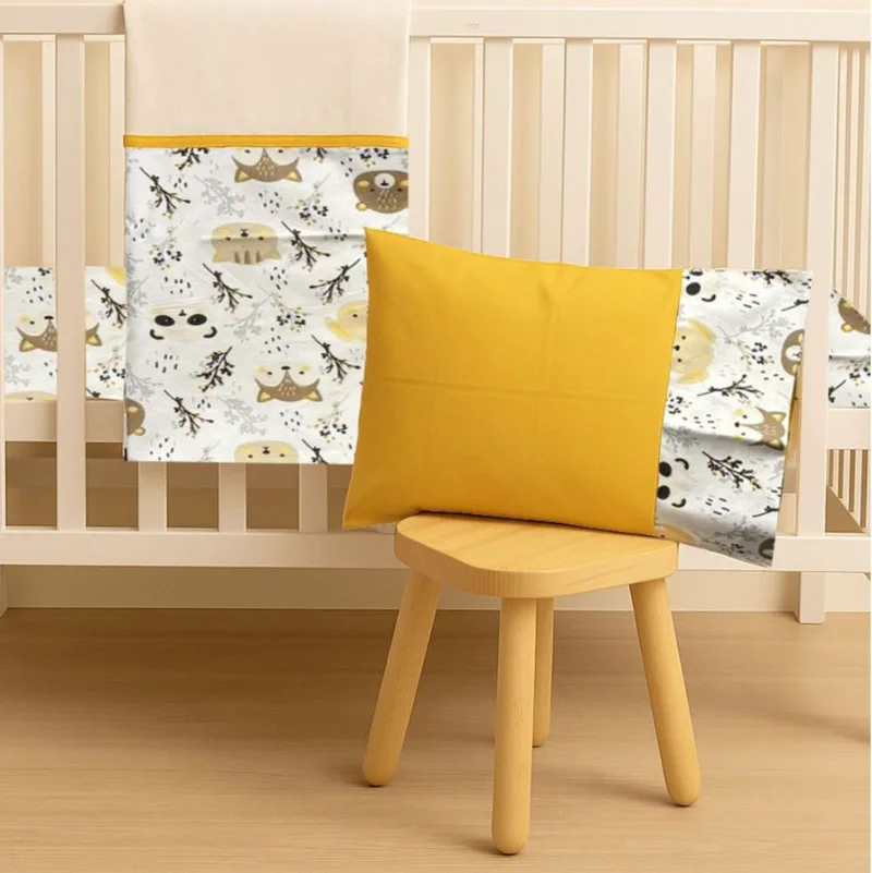 ΣΕΤ ΣΕΝΤΟΝΙΑ ABO FOREST WHITE ΓΙΑ ΚΟΥΝΙΑ 70 X 140 CM 3 ΤΜΧ