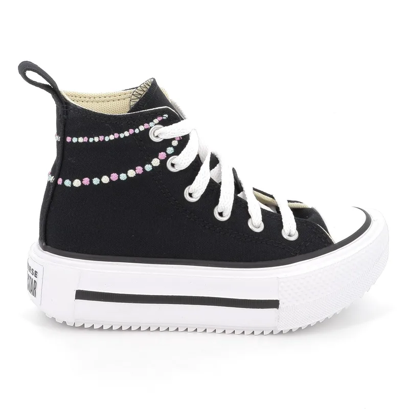 Παιδικό Μποτάκι για Κορίτσι Converse All Star Ctas Lift Double Stack Hi Χρώματος Μαύρο A17802C