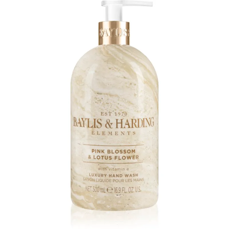 Baylis & Harding Elements Ροζ Blossom & Lotus Flower υγρό σαπούνι για τα χέρια 500 ml