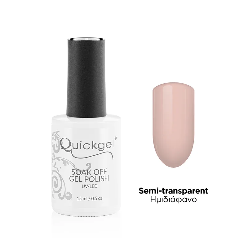Quickgel Ημιμόνιμο Βερνίκι - Porcelain - 15mL