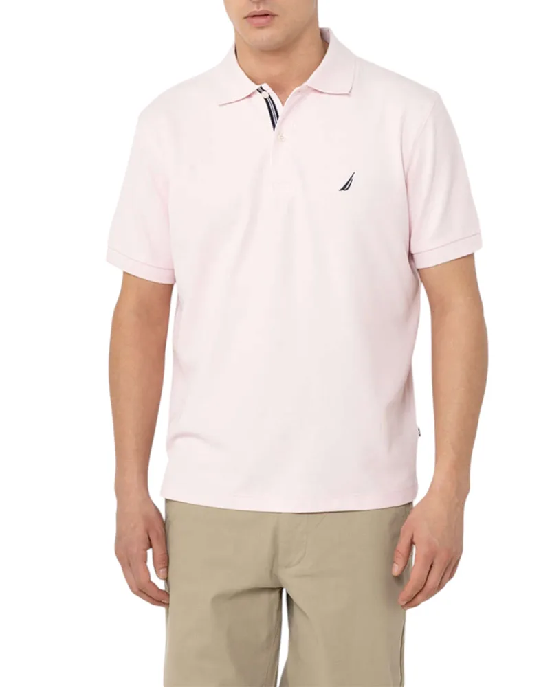 Nautica Ανδρική Μπλούζα Πόλο Κοντομάνικη Cabin Polo N1CR0110-818 Ροζ