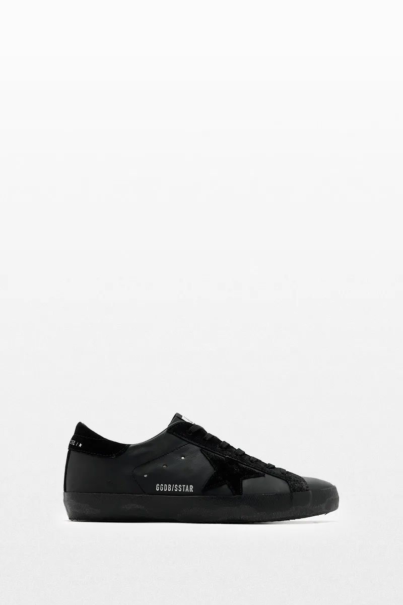 GOLDEN GOOSE Ανδρικό Μαύρο Super-Star Sneakers