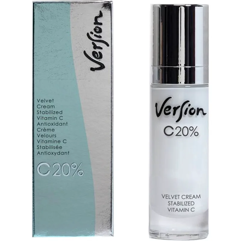 Version C20% Velvet Cream Αντιοξειδωτική Κρέμα Προσώπου Πολύ Υψηλής Συγκέντρωσης Βιταμίνης C 30ml