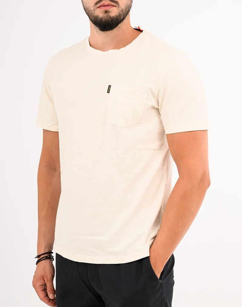 SUPERDRY D2 OVIN CLASSIC ESSENTIAL POCKET TEE ΜΠΛΟΥΖΑ ΑΝΔΡΙΚΟ M1012206A-1KI Cream