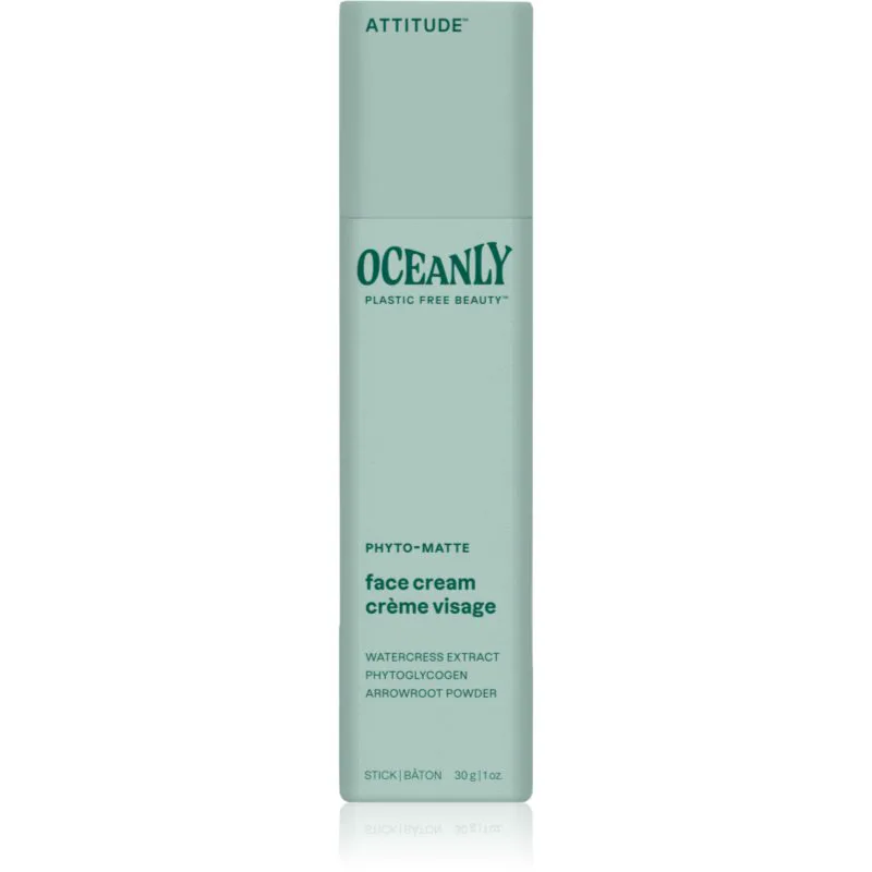 Attitude Oceanly Face Cream κρέμα σε στικ για ματ αποτέλεσμα για μικτή επιδερμίδα 30 γρ