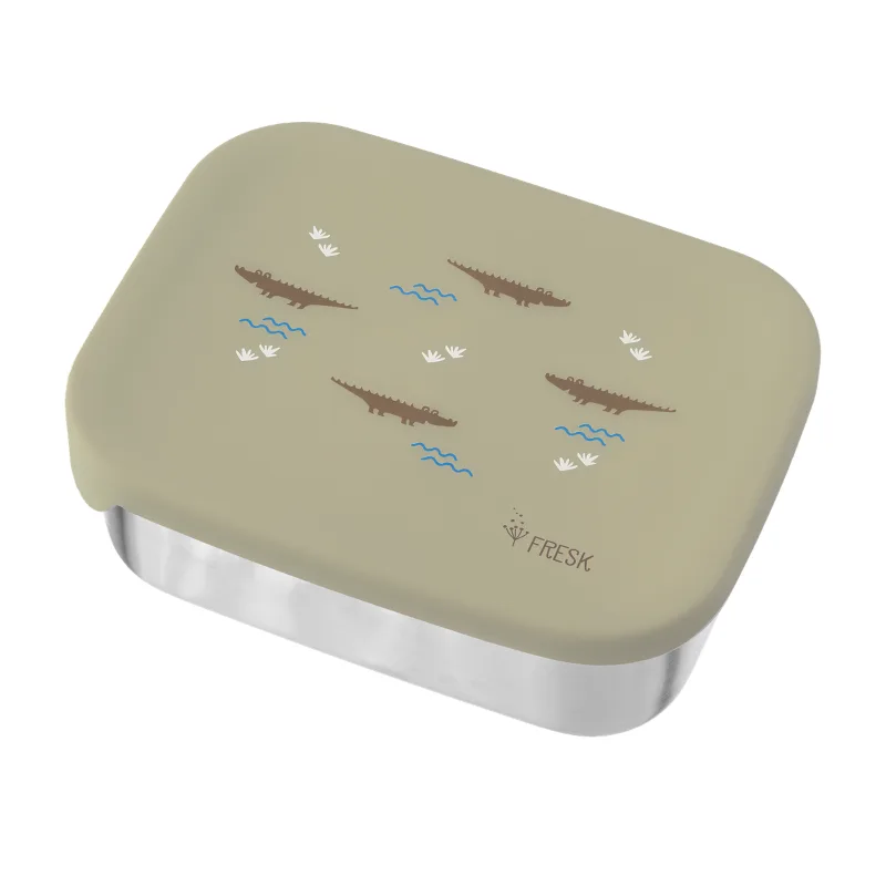 Δοχείο Φαγητού Fresk Με Καπάκι Σιλικόνης Crocodile FR-FD600-30
