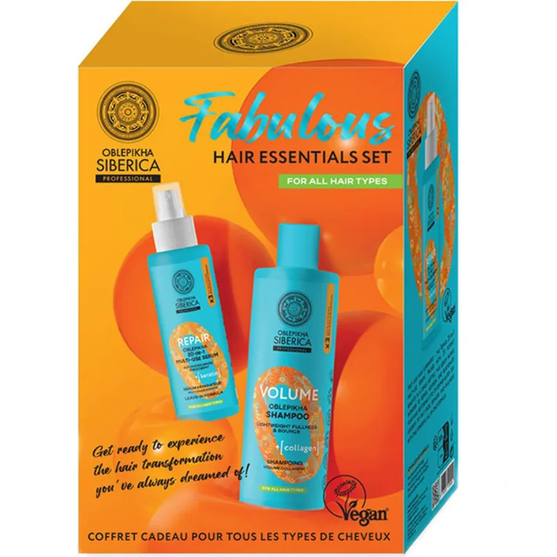 Oblepikha Siberica Professional Promo Repair 20-in-1 Multi-Use-Serum 200ml & Volume Shampoo 400ml