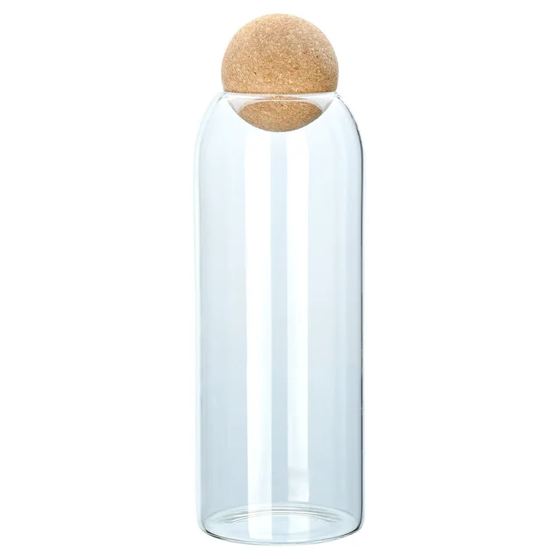 Estia Δοχείο Αποθήκευσης Γυάλινο 1300Ml Με Καπάκι Φελλού