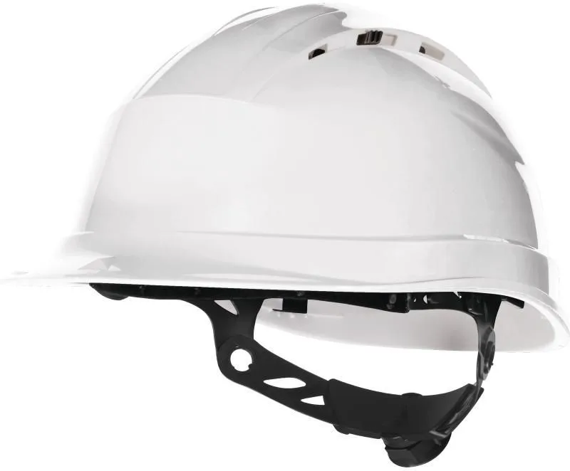 Κράνος Εργοταξίου Αεριζόμενο με Σύσφιξη Rotor Delta Plus QUARTZ UP IV Άσπρο