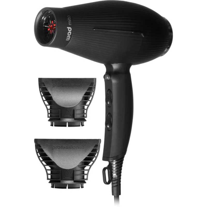 Wad Mito Hair Dryer Chrome πιστολάκι Black 1 τμχ