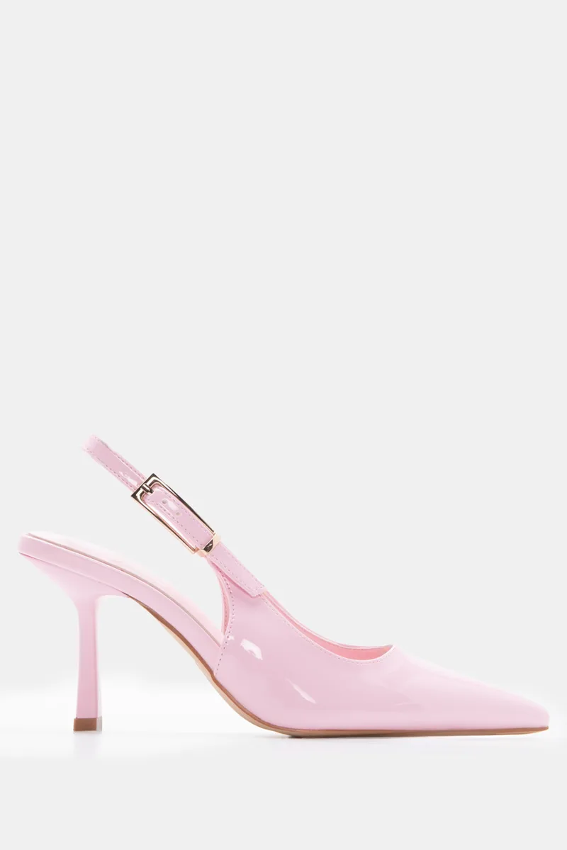 Γόβες Μυτερές Slingback - Ροζ