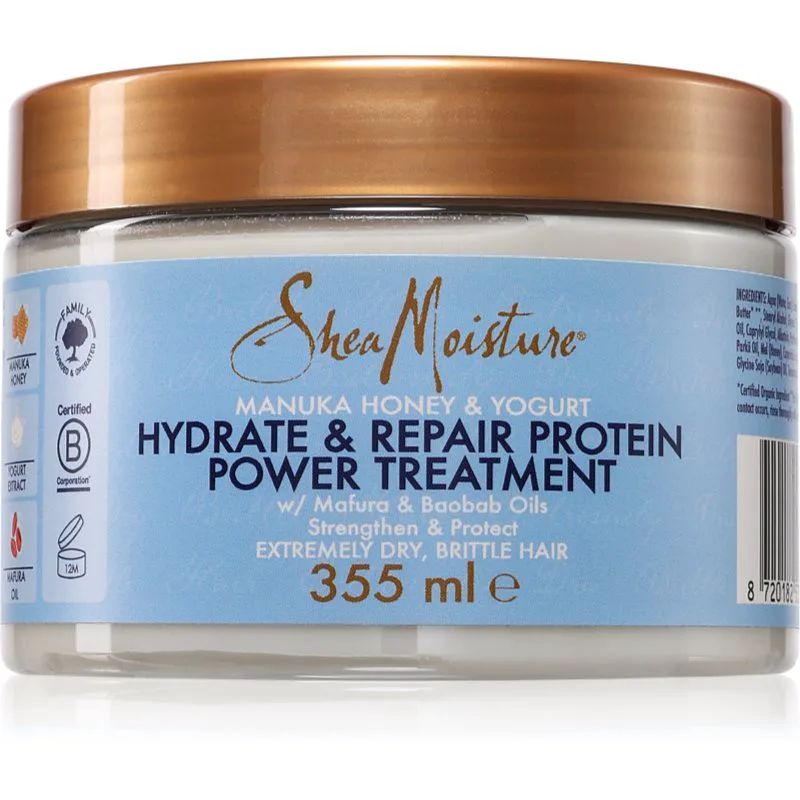 Shea Moisture Manuka Honey & Yogurt Masque ενυδατική μάσκα για τα μαλλιά με πρωτεϊνες 355 ml