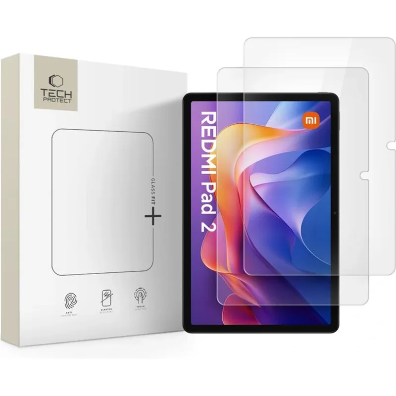 Tempered Glass Xiaomi Redmi Pad 2 / SE 11" Tech-Protect Glass Fit+ Αντιχαρακτικό Γυαλί Προστασίας Οθόνης 2 Τεμάχια - Clear (5906302318674)