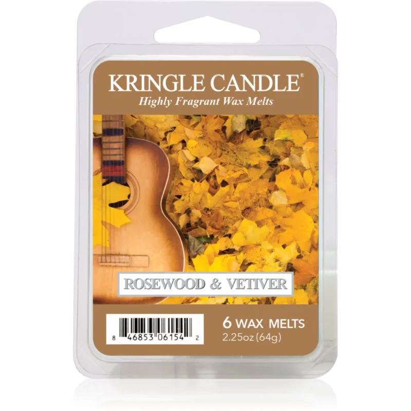 Kringle Candle Rosewood & Vetiver κερί για αρωματική λάμπα 64 γρ