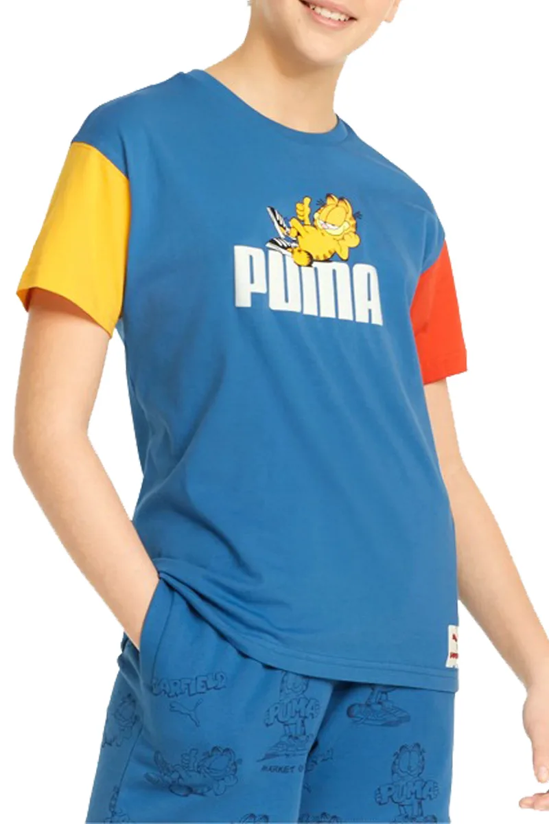 Μπλούζα Κοντομάνικη Puma Garfield Colorblock 533432-48 Unisex Παιδικό