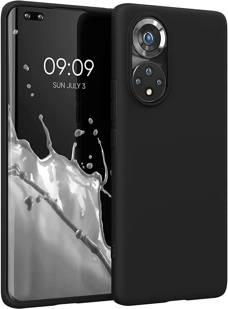 KWmobile Θήκη Σιλικόνης Honor 50 Pro - Black (55410.01)