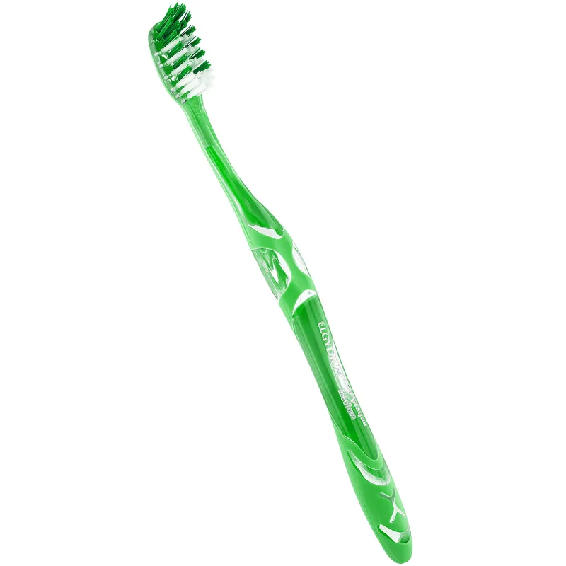 Elgydium Toothbrush Antiplaque Medium Μέτρια Οδοντόβουρτσα για Βαθύ Καθαρισμό & Απομάκρυνση Οδοντικής Πλάκας 1 Τεμάχιο - Πράσινο
