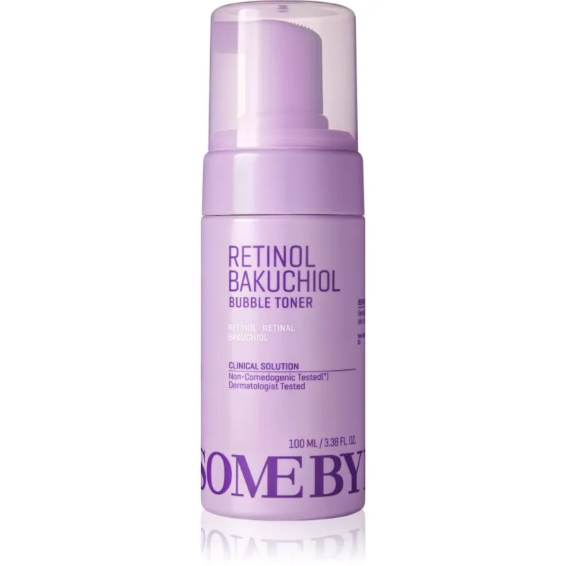 Some By Mi Retinol Bakuchiol Bubble Toner τόνερ προσώπου για μείωση των σημαδιών της γήρανσης με καταπραϋντική δράση 100 ml