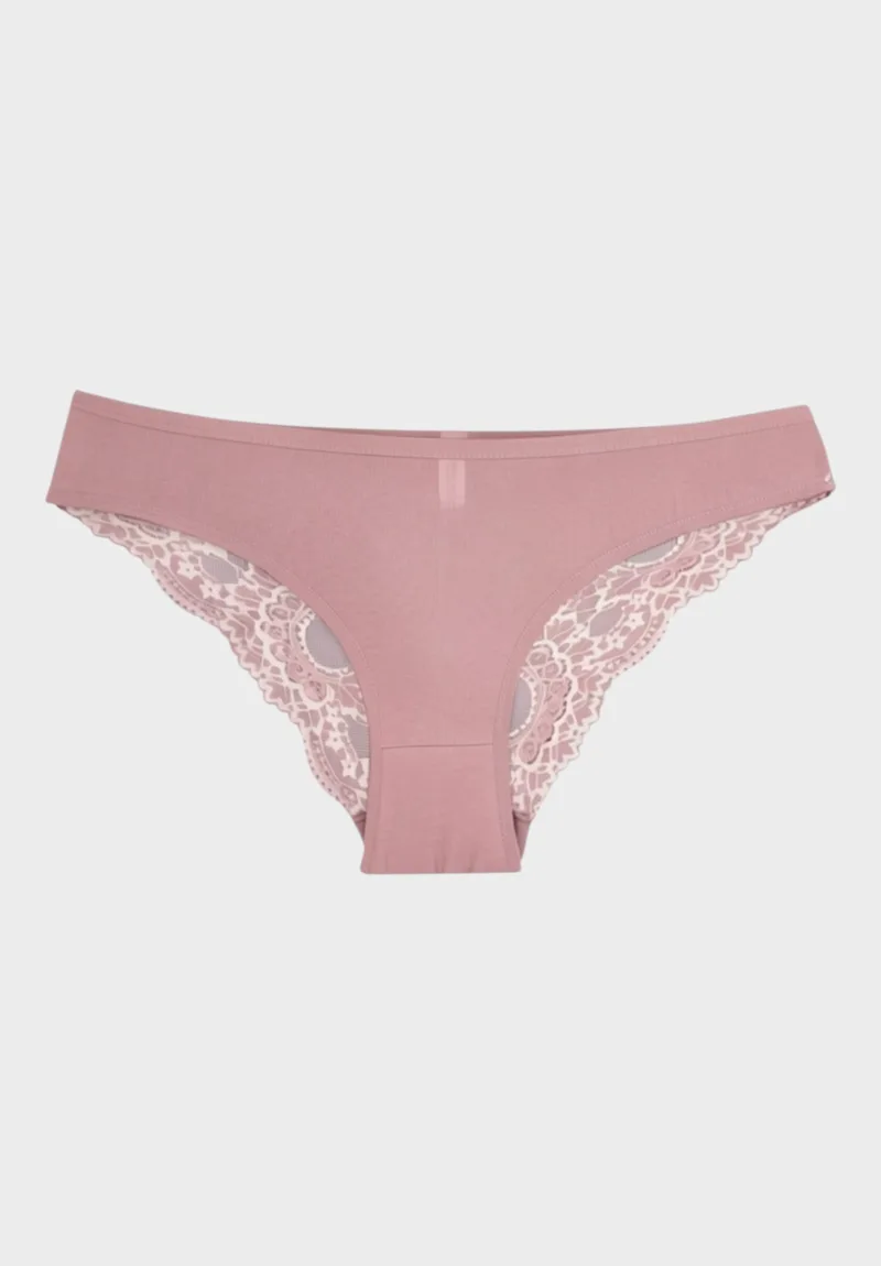 Γυναικείο Slip Bikini Cotton Full Lace Sexen Βαμβακερό σε Οικονομική Συσκευασία 5 Τεμαχίων SXN6010-1-Πολύχρωμο