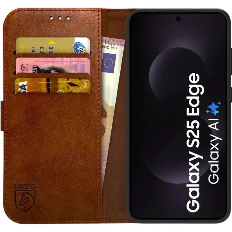 Θήκη Samsung Galaxy S25 Edge Κόκκινο Element PU Πορτοφόλι - Brown (8719246476297)