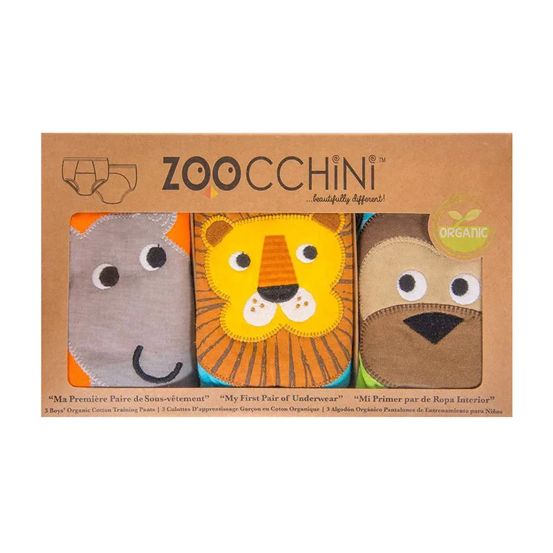 Εκπαιδευτικά Βρακάκια Safari Friends Zoocchini 2-3 Ετών ZOO7001 (Ύφασμα: Βαμβάκι 100%, Μέγεθος: 2-3 Ετών) - Zoocchini - ZOO7001