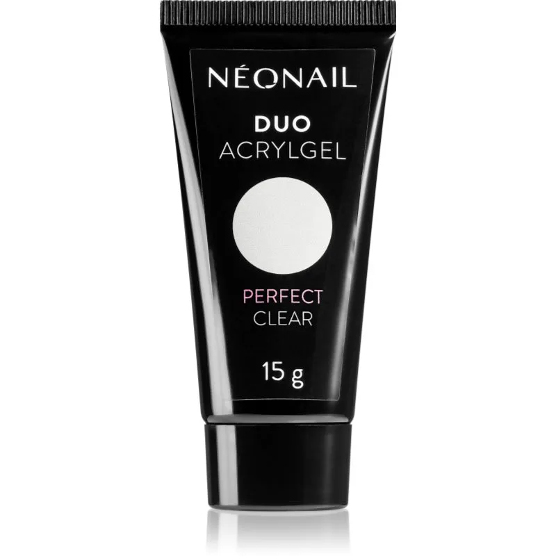 NEONAIL Duo Acrylgel Perfect Clear τζελ για τζελ και ακρυλικά νύχια απόχρωση Perfect Clear 15 γρ