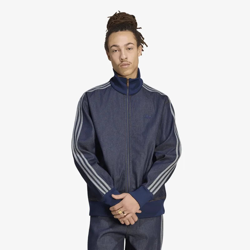 Μπουφάν adidas Firebird Adicolor Raw Denim Track Top Jacket Indigo Denim XL