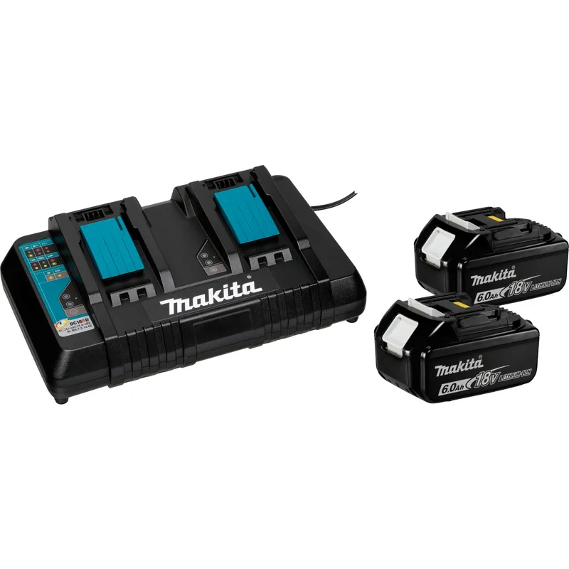 Makita 199484-8 Power Source Kit Li-Ion 18V 2x6Ah Batteries
