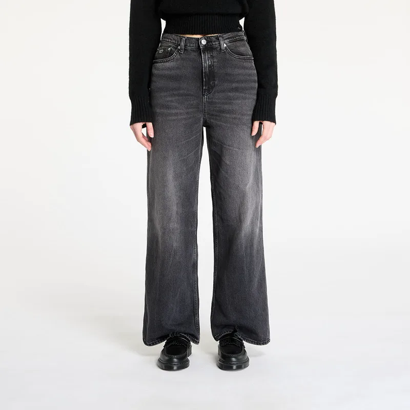 Τζιν Tommy Jeans Claire High Rise Wide Jeans Denim Black W30/L32