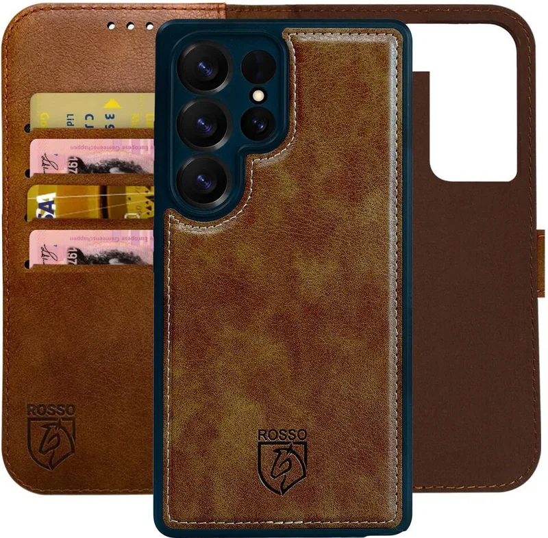 Θήκη Samsung Galaxy S25 Ultra Κόκκινο Element 2 in 1 PU Πορτοφόλι - Brown (8719246463334)