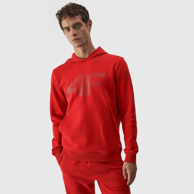 4F MEN'S PULLOVER HOODIE ΚΟΚΚΙΝΟ