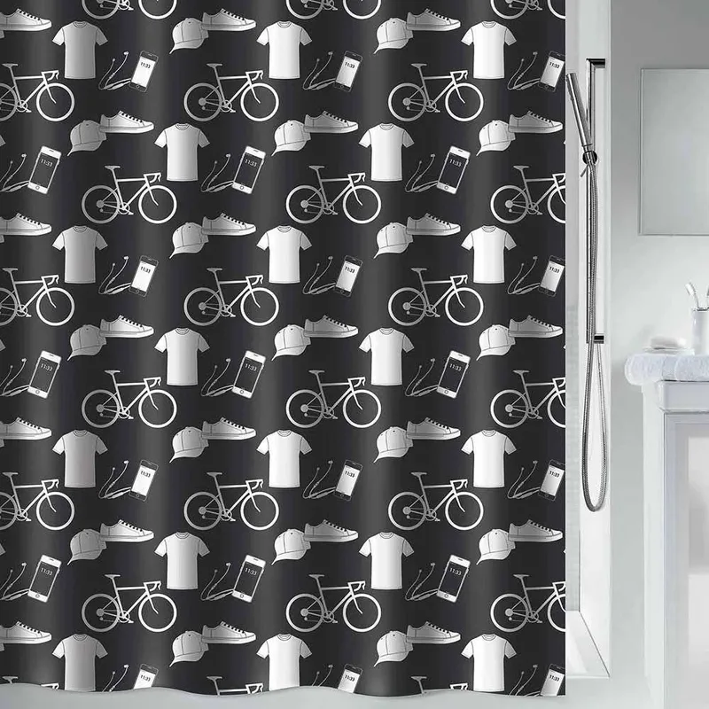 KOYΡΤΙΝΑ ΜΠΑΝΙΟΥ SPIRELLA PATCHWORK ΠΟΛΥΕΣΤΕΡΑΣ (180Χ200CM)