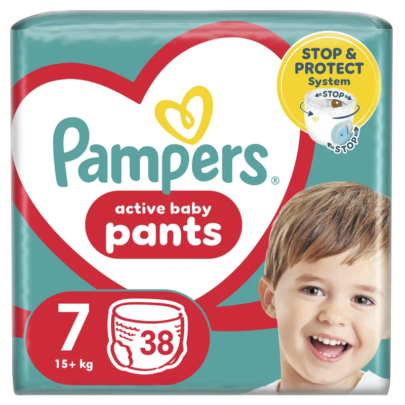 Πάνες Pampers Active Baby Pants Jumbo Pack Νο7 (15+kg) 38τεμ