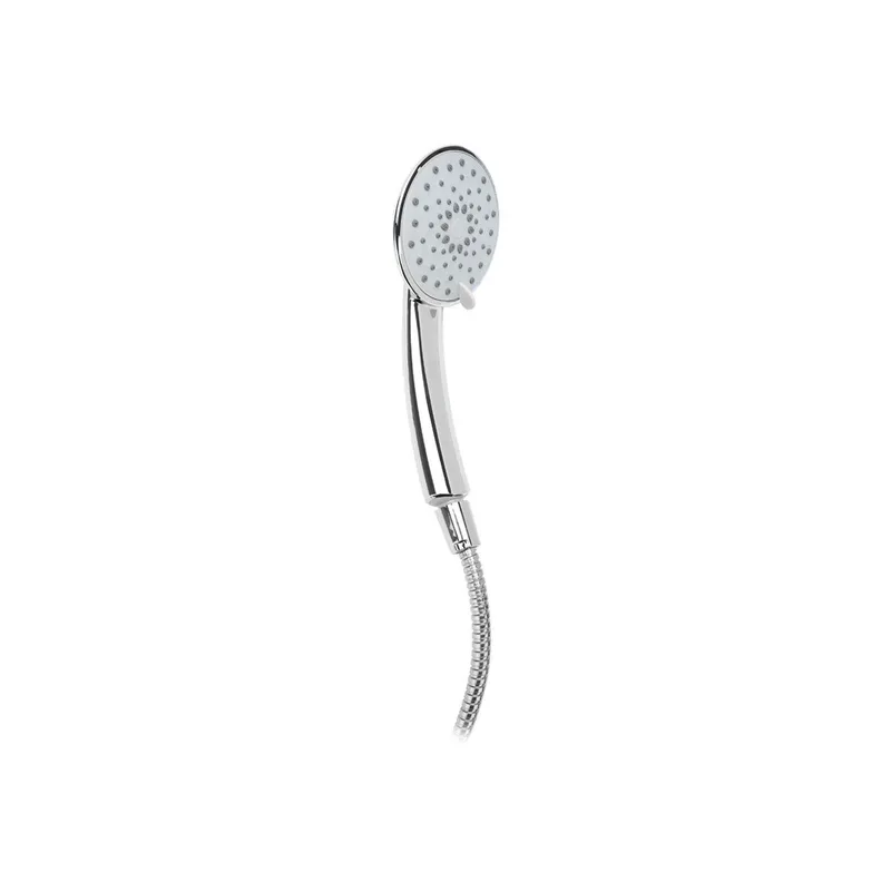 Estia Κεφαλή Ντους Χρωμίου 10.5Cm Με 5 Λειτουργίες Ροής & Σπιράλ Ανοξείδωτο 1.5M