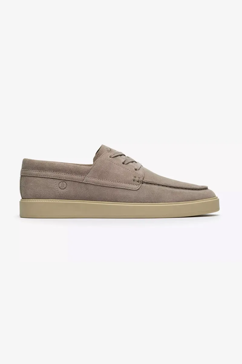 Clarks ανδρικά suede boat shoes "Lockford Boat" - 26186610 Γκρι