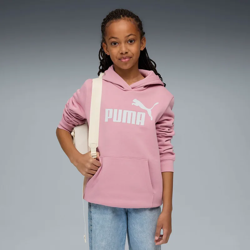 PUMA KIDS ESSENTIALS NO. 1 LOGO HOODIE ΡΟΖ
