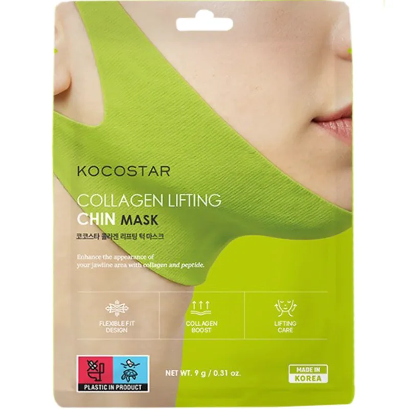 Kocostar Collagen Lifting Chin Mask Ελαστική Μάσκα Σύσφιξης για το Πιγούνι για Ανασηκώσει & να Ενυδατώσει το Δέρμα 9g