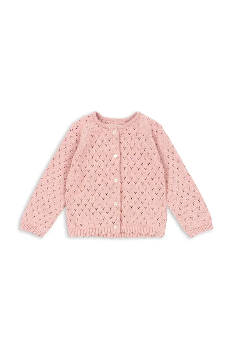 Βαμβακερή παιδική ζακέτα Konges Sløjd HANNAH CARDIGAN