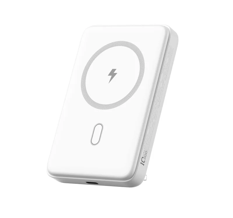 WiWU Magnetic MagSafe PowerBank 10000mAh with Stand White 15W (P043)