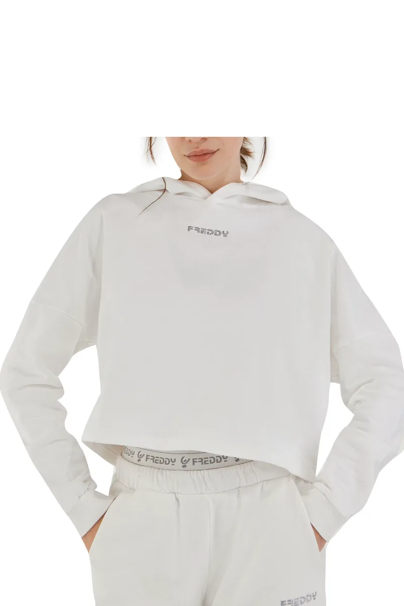 Μπλούζα Μακρυμάνικη Freddy Hoody FLOWERC024X-ST1-W69X Γυναικείο