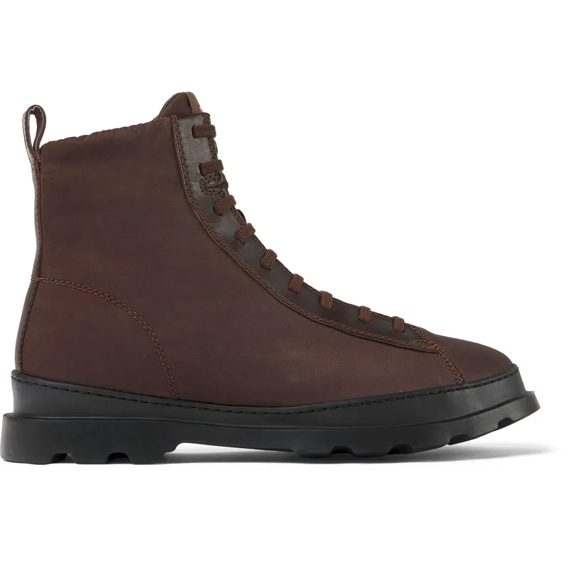 CAMPER Brutus - Μποτάκια Για Ανδρικα - Καφέ, Μέγεθος 39, Cotton fabric/Smooth leather