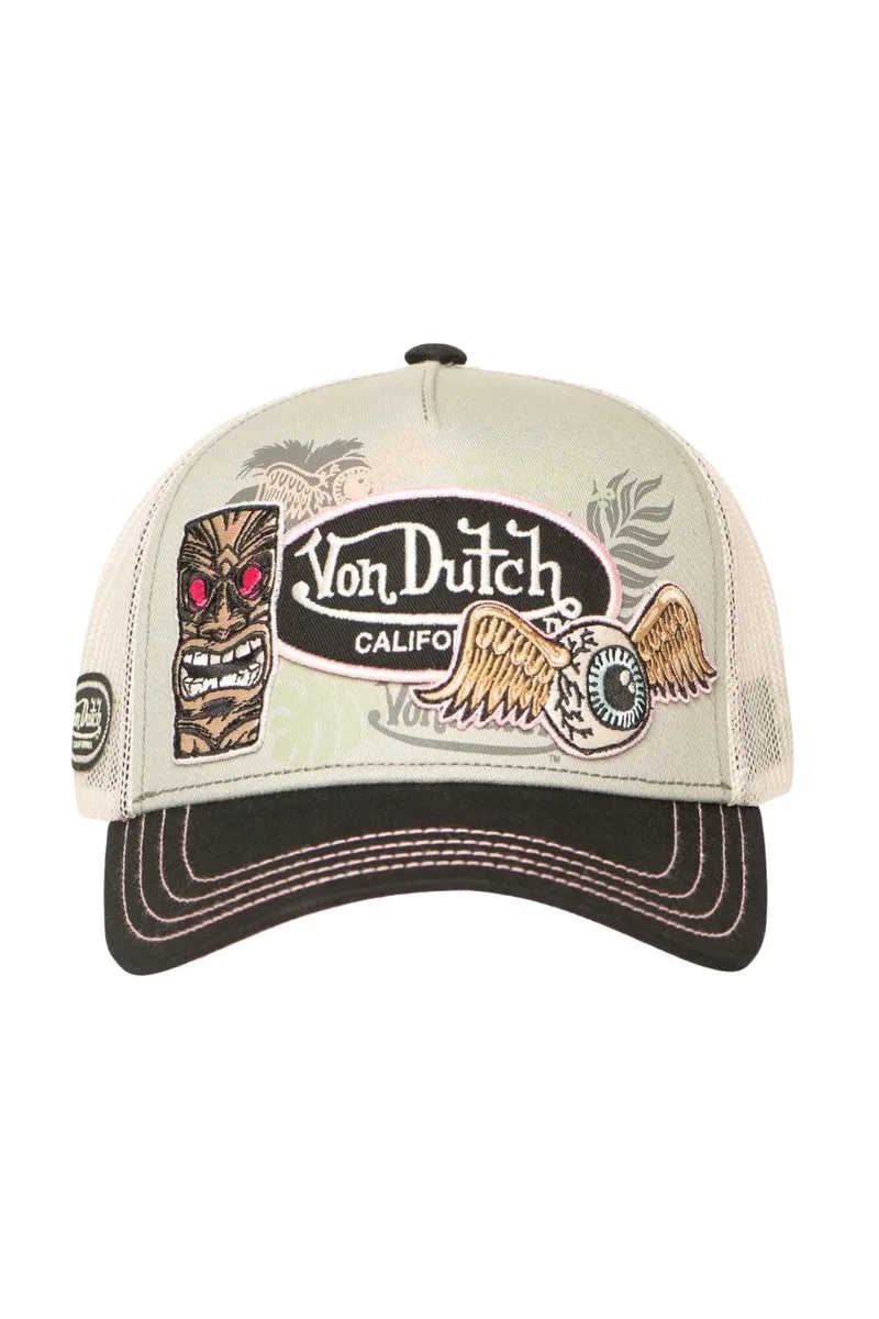 VON DUTCH Καπέλo VD/1/CT/PATCHES/13 -VD/1/CT/PATCHES/13-KHAKI