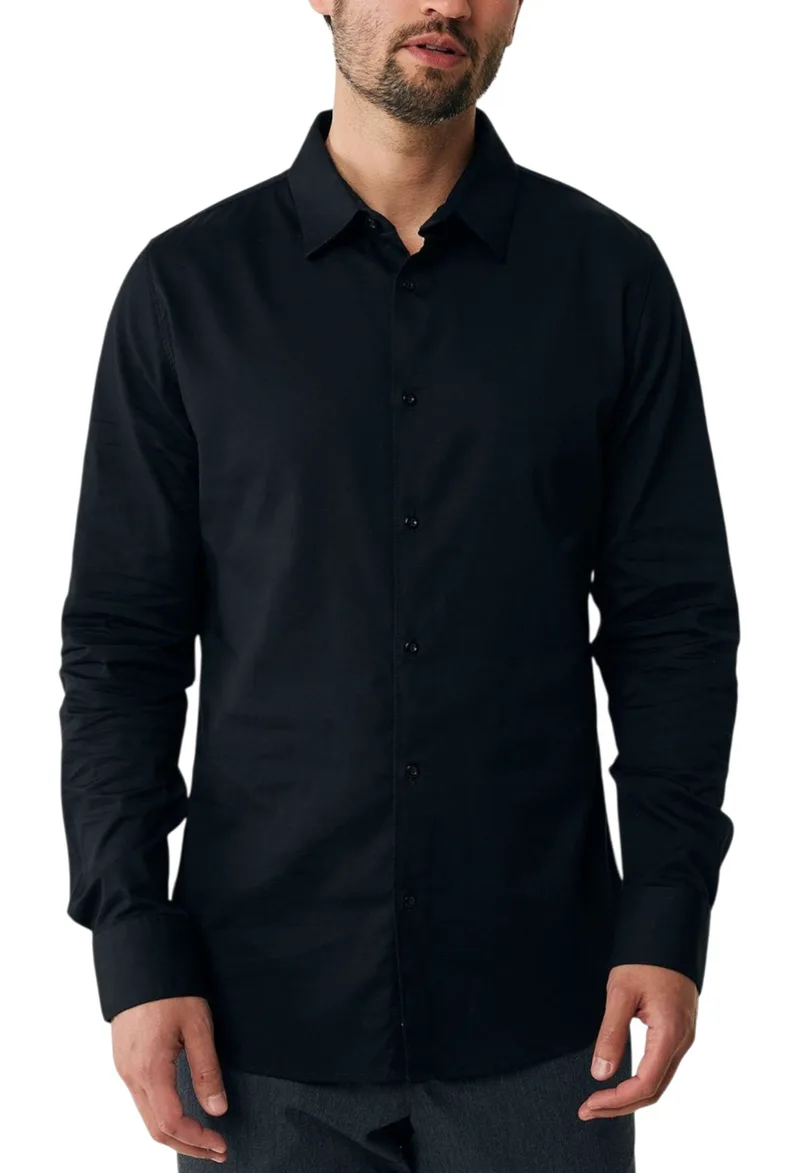 Πουκάμισο Μακρυμάνικο Mexx Micro Structured Shirt MF007202443M-193911 Ανδρικό