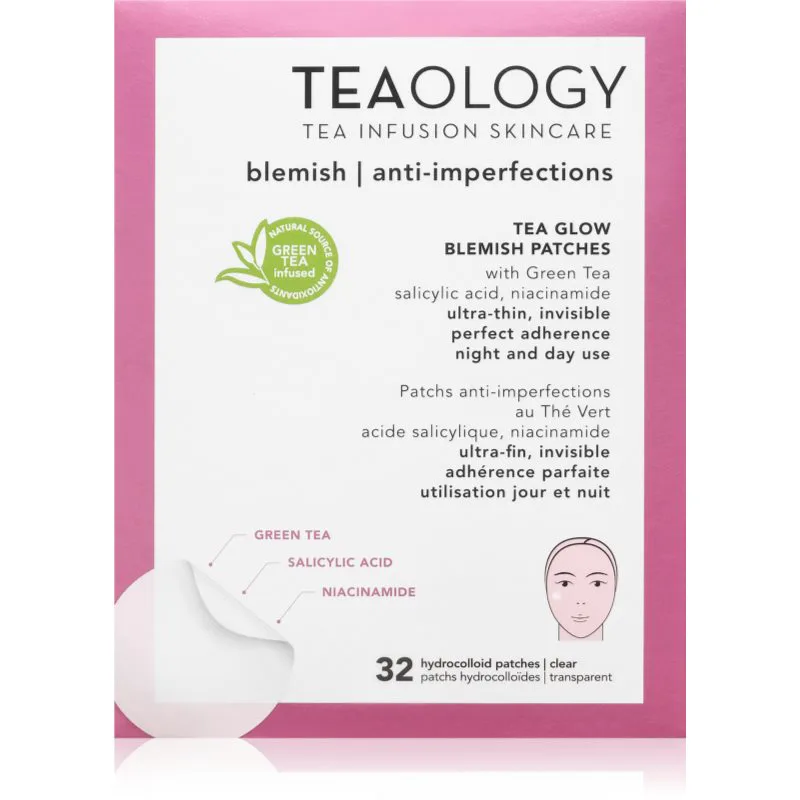 Teaology Tea Glow Blemish Patch έμπλαστρα για προβληματκή επιδερμίδα κατά της ακμής 32 τμχ